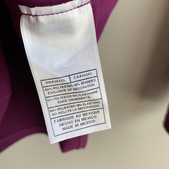 Nike Pro Vneck Fitted Workout Shirt Purple M - Picture 6 of 10